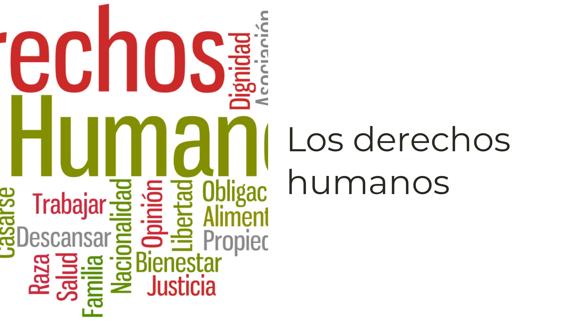 Derechos Humanos en el Mundo de hoy